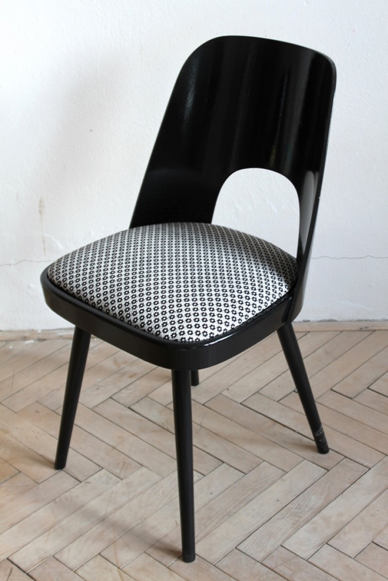 4ks černé lesklé židle TATRA